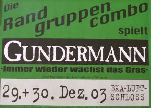 Randgruppencombo Spielt Gundermann 2003 (Poster)