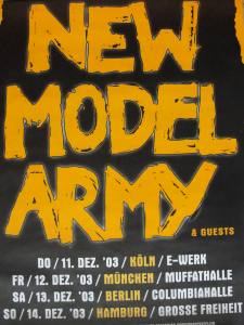NEW MODEL ARMY Tour 2003 (Poster)