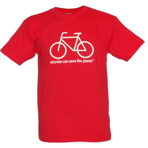 Fahrrad T-Shirt Bicycles can save the Planet