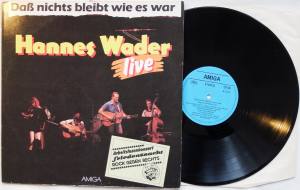 HANNES WADER Daß Nichts Bleibt Wie Es War Live (Vinyl)