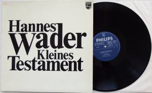 HANNES WADER Kleines Testament (Vinyl)