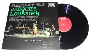 JACQUES LOUSSIER Play Bach No.2 Partita Nr.1 b-moll (Vinyl)