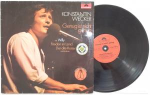 KONSTANTIN WECKER Genug Ist Nicht Genug (Vinyl)