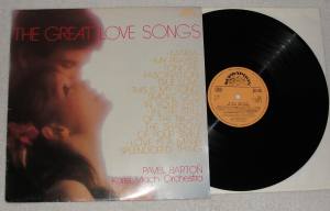 PAVEL BARTON KARL VLACH AND HIS ORCHESTRA Great Love Songs (Vinyl)