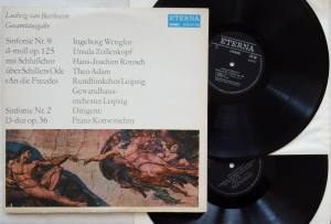 BEETHOVEN Konwitschny Sinf. Nr. 9 d-moll op.125 Sinf. Nr. 2 d-dur op. 36 (Vinyl)