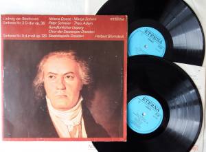 BEETHOVEN Sinfornie Nr 2 Sinfonie Nr 9 Rundfunkchor Leipzig (Vinyl)