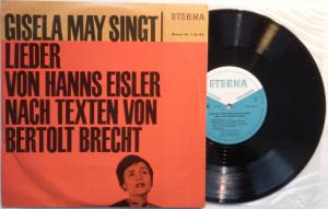 GISELA MAY SINGT LIEDER VON HANNS EISLER Texte Bertholt Brecht (Vinyl)