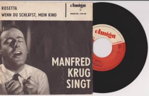 MANFRED KRUG Singt Rosetta Wenn Du Schläfst Mein Kind (Vinyl)